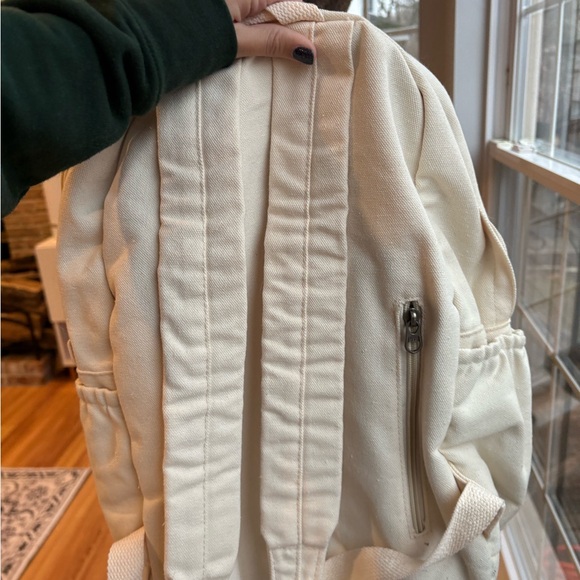 lululemon athletica New Crew 22L durable canvas light ivory Backpack main image 4